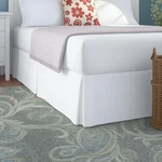 Cottington Lane Luxury Pleated Bedskirt QUEEN/18 Inches Drop, White. Fixed Price $43.68.