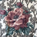 Vtg Floral King Flat Sheet Victorian Dark Romantic Percale Windsor 1989. Fixed Price $24.97.