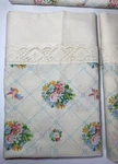 3PC Mary Bird Floral King Flat Sheet + 2 Standard Pillowcases Cotton Blend. Fixed Price $29.00.