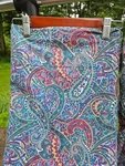 Vintage Westpoint Stevens Perm Press Twin Bed Sheet Set Green & Blue Paisley Y2K. Fixed Price $29.71.