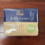Vintage Ralph Lauren Chambray Yellow Stripe Twin Flat Sheet 100% Cotton Nip B20. Fixed Price $49.99.