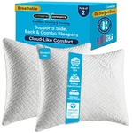 Memory Foam Pillows 2 Pack Standard Cooling Firm Soft White Xtreme Comforts. Fixed Price $124.99.