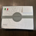 The Portofino Luxury Italian Sateen Queen Sheet Set 100% Cotton 300 Tc White. Fixed Price $119.99.