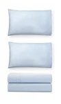 Ralph Lauren Spencer Solid Pima Sateen Cotton King Sheet 4 Psc. Set Blue $220. Fixed Price $110.00.