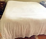 Tommy Bahama Queen Flat Sheet Ivory 100 X 105" 55% Cotton & 45% Linen. Fixed Price $25.05.