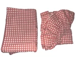 Vintage Ralph Lauren Gwen Pink & White Gingham Flat Sheet Euro Pillow Sham Nos. Fixed Price $39.00.