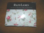 Ralph Lauren "emma" Blue Stripe 100% Cotton Twin Ruffled Flat Sheet-new Pkg. Fixed Price $119.99.
