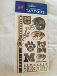 Missouri Tigers - Ncaa Temporary Tattoos 1 Sheet Free Shipping. Fixed Price $5.00.