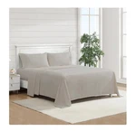 Jennifer Adams Eternal Collection 4PC Polyester Microfiber Queen Sheet Beige. Fixed Price $49.99.