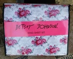 Betsey Johnson Skulls & Crossbones Roses King Sheet Set Quirky New. Fixed Price $63.00.