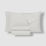 Everyday Home White Trident 300-THREAD Count 100% Cotton 4PC Sheet Set, King. Fixed Price $51.30.