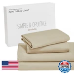 Simple&opulence Simpleopulence Cotton Twin Xl Sheets Set 3 Pcs 1000 Thread. Fixed Price $101.61.