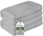 Royale Linens 2 Pack Bulk Flat Set - Top Soft 1800 Microfiber W. Fixed Price $25.41.