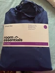 Microfiber Sheets Set Navy Blue Size Queen Top & Bottom 2 Pillow Cases New. Fixed Price $21.50.