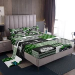 Erosebridal Green Tractor Sheets Twin Size Farm Vehicle Truck Bedding Set.... Fixed Price $57.64.