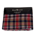Vintage Ralph Lauren Madras Bright Red Plaid Kennebunkport Queen Size Flat Sheet. Fixed Price $159.17.