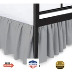 Twin Ruffled Bed Skirt With Split Corners - 16 Inch Drop Hotel Quality Brushed M. Fixed Price $52.05.