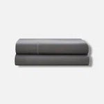 Ralph Lauren Gray Organic Sateen Fitted Sheet, King Size. Fixed Price $70.00.