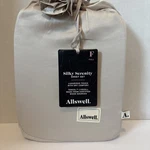 Allswell Silky Serenity 4 Piece Cream Glaze Viscose Bamboo Bed Sheet Set Full. Fixed Price $15.75.
