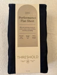 Threshold 400 Thread Count Performance Flat Sheet Blue King*. Fixed Price $9.99.