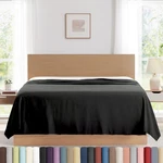 Inc. King Size Flat Only, Premium Bedding Microfiber Black Sheets, C.... Fixed Price $44.86.