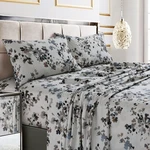 Tribeca Living Deep Pocket King Size Sheet Set - 300 Thread Count Cotton Sate.... Fixed Price $104.27.