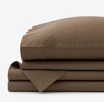 Company Cotton Classic Cool Percale Bed Sheet Set - Coffee, Twin (new). Fixed Price $51.48.
