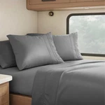 Clara Clark Rv Sheets, 6 Piece Set Short Queen, Charcoal Gray. Fixed Price $52.99.