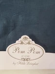 Nip Linen Pom At Home Queen Sheet Set Navy Awesome !! Free Ship. Fixed Price $249.00.