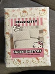 New Hello Kitty By Sanrio 4 Pc Queen Bed Set 100% Cotton Gold. Fixed Price $49.00.
