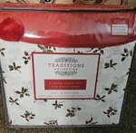 Traditions 4-PIECE Microfiber Sheet Set With Plush Throw Full Size New Holiday. Fixed Price $24.99.