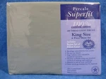 Percale Superfit 6 Pc King Bed Sheet 200 Lt Green Deep Pocket Cotton Blend. Fixed Price $25.00.