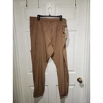 New Women's Sz 2X Mocha Brown Pants Lightweight Pockets By Just Scrubs. Fixed Price $14.16.
