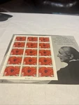 Us Scott 3069 Georgia O'keeffe Red Poppy Sheet Of 15 Cent Stamps. Fixed Price $35.00.