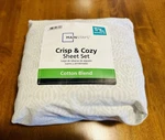 Mainstays Crisp & Cozy Cotton Blend Sheet Set Light Green Twin/twin Xl Size. Fixed Price $10.00.