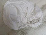 Hudson Park Collection King Fitted Sheet White Egyptian Cotton Solid Color. Fixed Price $22.00.