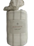 Brand New Hearth & Hand Organic Tic Stripe California King Sheet Set. Fixed Price $89.95.