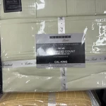Bibb Cal-king Sheet Set 1100 Thread Ct 18 Depth Extra Pillow Cases Mint Green. Fixed Price $69.95.