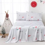 Kids Light Grey Bear Snowmen Printed Set For Boys Twin Christmas. Fixed Price $43.65.