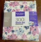 Better Homes & Gardens 4-PIECE 300 Thread Count Soft Cool Sheet Set King. Fixed Price $35.00.