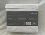 4 Pc Calvin Klein 270 Tc Percale White Cal. King Sheet Set Nip. Fixed Price $126.65.