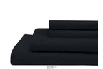 Downing Lane Microfiber Solid Sheet Set Black King 75"X80". Fixed Price $34.99.