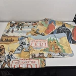Vintage 1983 Star Wars Return Of The Jedi Movie Twin Flat Bed Sheet Set Collect. Fixed Price $49.99.