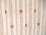 Ralph Lauren Pair Std Pillowcases Red Beige Landon University Skull Cross Bones. Fixed Price $25.00.
