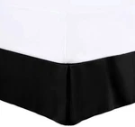 Lux Decor King Bed Skirt 16 Inch Drop - Brushed Microfiber Pleated Wrap Aroun.... Fixed Price $25.39.