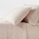 Twin/twin Xl 250 Thread Count Organic Percale Sheet Set Peach Chambray -. Fixed Price $19.99.