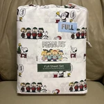 New Peanuts Sheet Set Berkshire Blanket Home Co Snoopy Christmas Holiday Sz Full. Fixed Price $36.00.
