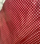 Vtg Ralph Lauren Queen Flat Sheet Red White Small Check Gingham Wendy Nip Cotton. Fixed Price $39.99.