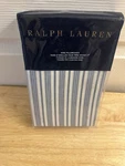 New Ralph Lauren Islesboro Blue/cream Stripes King Pillowcases. Fixed Price $56.39.