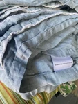 Restoration Hardware Blue-grey Queen 100% Linen 2 Pcs Sheet Set. No Shams. Fixed Price $155.00.